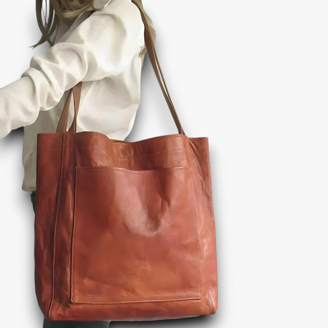 Ranaya - Klassieke en Verfijning Lederen Handtas voor Dames