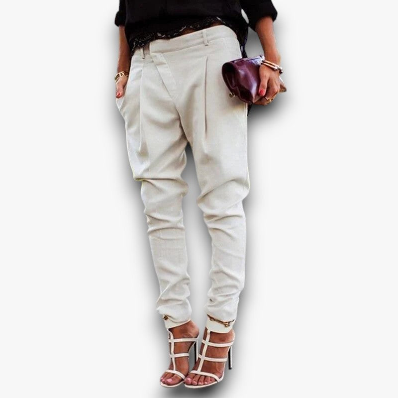 Nancy - Linnen Chino Broek voor Dames